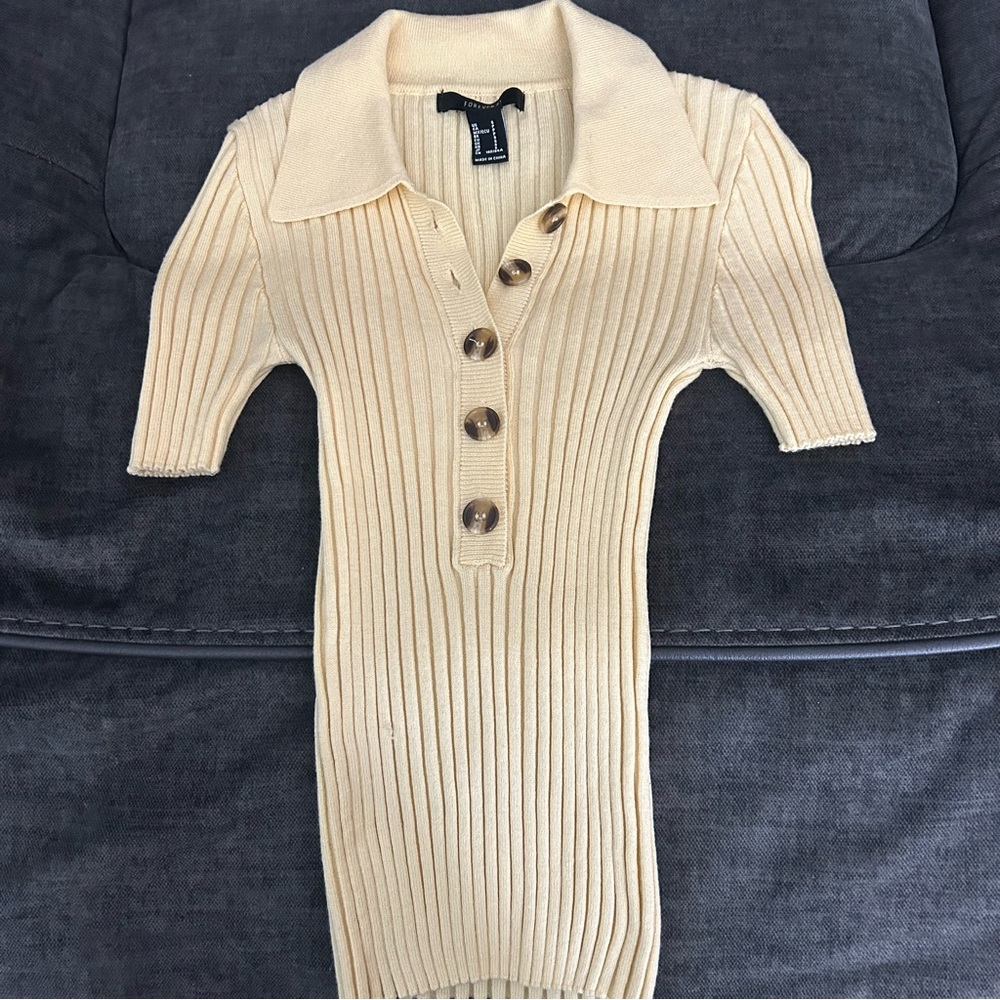 Yellow Forever 21 blouse